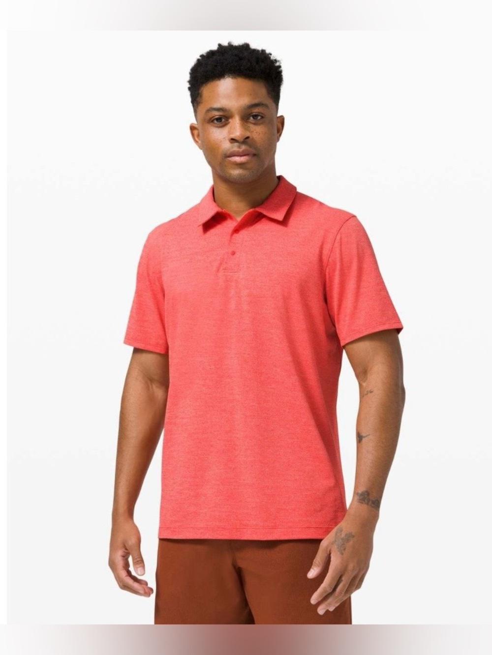 Lululemon Snap Front Performance Short Sleeve Polo
